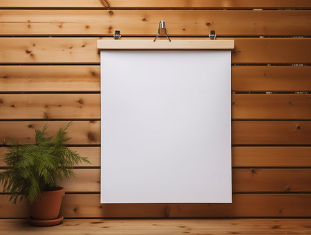 Eye-Catching Poster Mockup for Events and Promotions - AI Generatedの素材