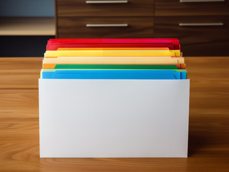 Sophisticated Stationery Set Mockup for Professional Use - AI Generatedの素材