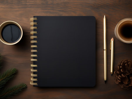 Sophisticated Stationery Set Mockup for Professional Use - AI Generatedの素材