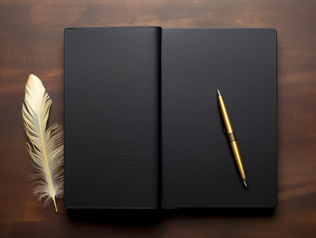 Sophisticated Stationery Set Mockup for Professional Use - AI Generatedの素材