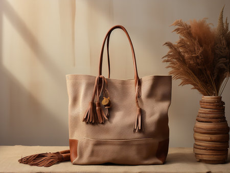 Eco-Friendly Tote Bag Mockup for Shopping and Branding - AI Generatedの素材