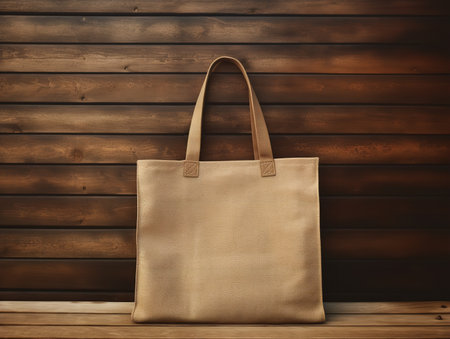 Eco-Friendly Tote Bag Mockup for Shopping and Branding - AI Generatedの素材