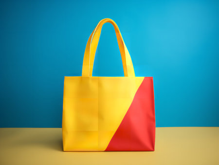 Eco-Friendly Tote Bag Mockup for Shopping and Branding - AI Generatedの素材