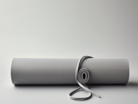 Tranquil Yoga Mat Mockup for Wellness and Fitness - AI Generatedの素材