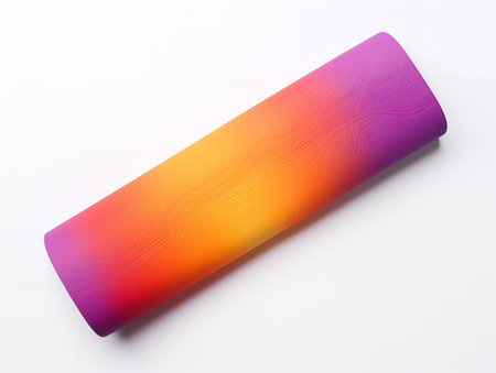 Tranquil Yoga Mat Mockup for Wellness and Fitness - AI Generatedの素材