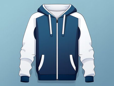 Stylish Hoodie Mockup for Fashion and Casual Wear - AI Generatedの素材