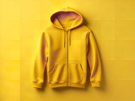 Stylish Hoodie Mockup for Fashion and Casual Wear - AI Generatedの素材