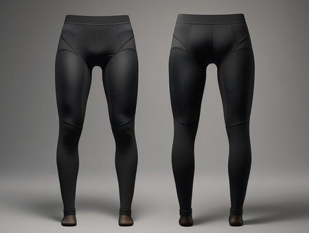 Trendy Leggings Mockup for Fitness and Fashion - AI Generatedの素材