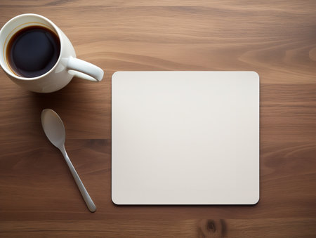 Ergonomic Mouse Pad Mockup for Comfortable Computing - AI Generatedの素材