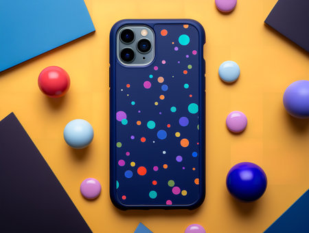 Sleek Phone Case Mockup for Smartphone Protection - AI Generatedの素材