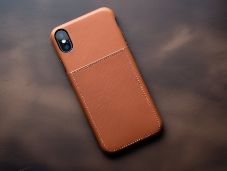 Sleek Phone Case Mockup for Smartphone Protection - AI Generatedの素材