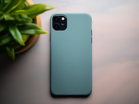 Sleek Phone Case Mockup for Smartphone Protection - AI Generatedの素材