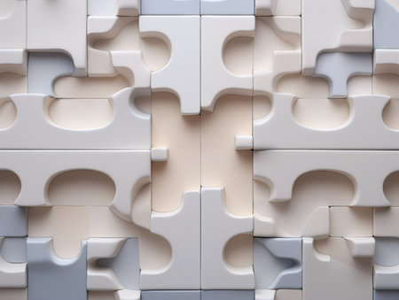 Engaging Custom Puzzle Mockup for Fun and Learning - AI Generatedの素材