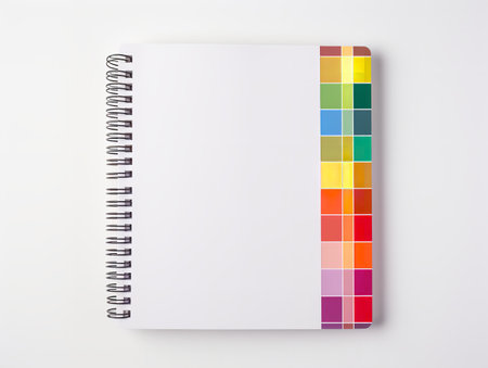 Stylish Spiral Notebook Mockup for Notes and Sketches - AI Generatedの素材