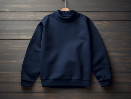 Cozy Sweatshirt Mockup for Casual and Sportswear - AI Generatedの素材