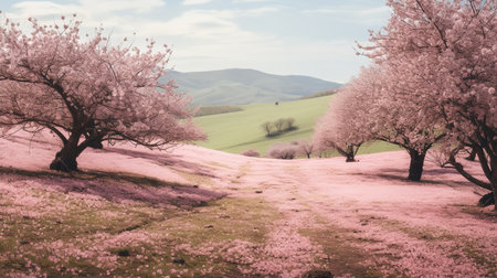 Springtime Cherry Blossom Splendor - AI Generatedの素材