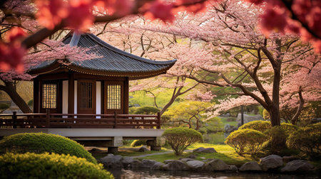 Springtime Cherry Blossom Splendor - AI Generatedの素材