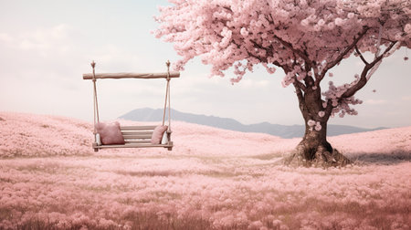 Springtime Cherry Blossom Splendor - AI Generatedの素材