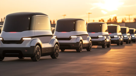 AI Driving the Future: Autonomous Vehicles AI Generatedの素材