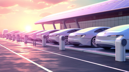 AI Driving the Future: Autonomous Vehicles AI Generatedの素材