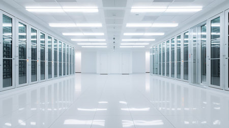 High-Performance AI Supercomputer AI Generatedの素材