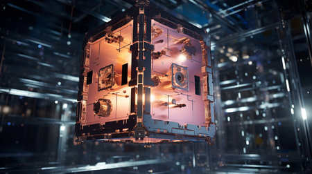 High-Performance AI Supercomputer AI Generatedの素材