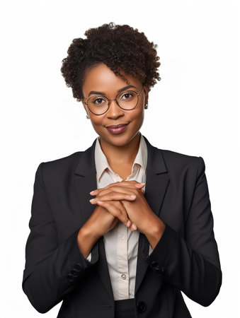 Female Business Manager in Corporate Setting, AI Generatedの素材