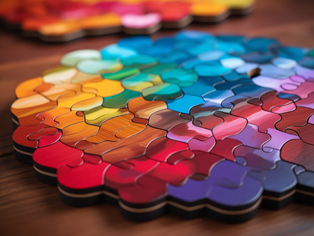 Engaging Custom Puzzle Mockup for Fun and Learning - AI Generatedの素材