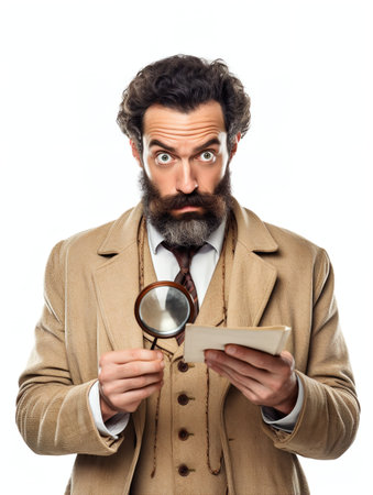 Male Scientist Conducting Research, AI Generatedの素材