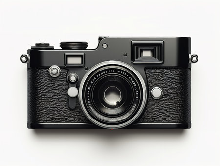 Retro Film Camera Photography Vintage Isolated on White Background AI Generatedの素材