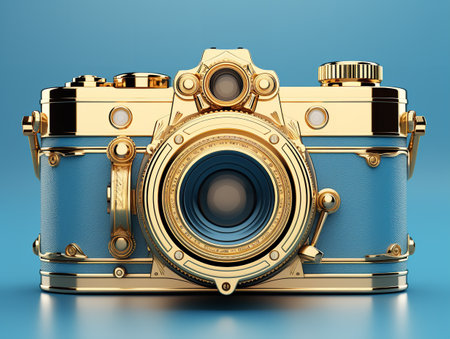 Retro Film Camera Photography Vintage Isolated on White Background AI Generatedの素材