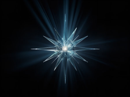 North Star Guiding Through Night Navigation and Hope Isolated on White Background AI Generatedの素材