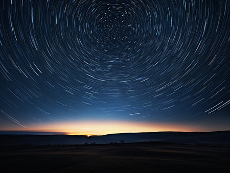North Star Guiding Through Night Navigation and Hope Isolated on White Background AI Generatedの素材