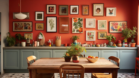 Global Bohemian Chic Kitchen - A Fusion of Cultures and Colorsの素材