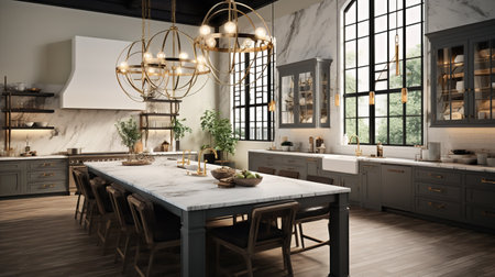 Oceanfront Opulence: Contemporary Coastal Kitchen with Breathtaking Viewsの素材