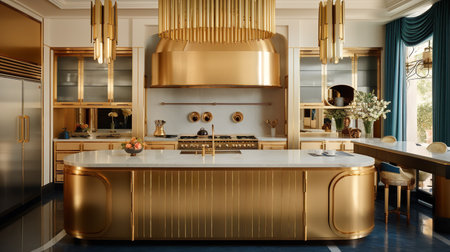 Glamor and Elegance: Kitchen Design with Luxurious Art Deco Elementsの素材