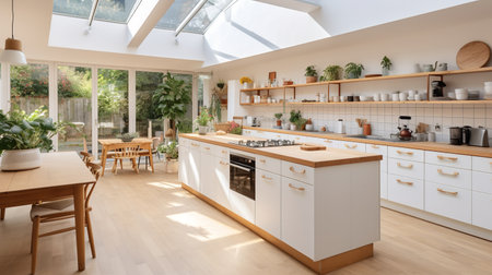 Eco-Friendly Scandinavian Kitchen: Minimalist Design with Sustainable Touchesの素材