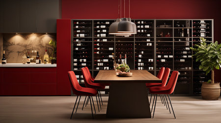 Wine Lover's Dream: Sophisticated Kitchen with Custom Wine Storageの素材