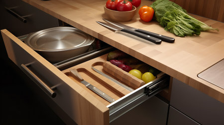 Compact Urban Kitchen: Space-Saving Solutions for Stylish Efficiencyの素材