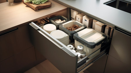Compact Urban Kitchen: Space-Saving Solutions for Stylish Efficiencyの素材
