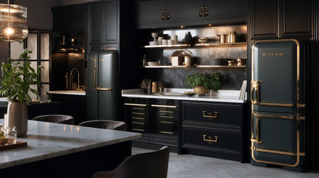 Glamor and Elegance: Kitchen Design with Luxurious Art Deco Elementsの素材
