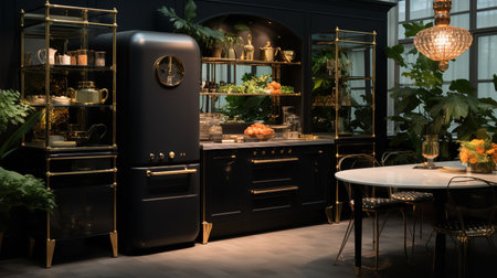 Glamor and Elegance: Kitchen Design with Luxurious Art Deco Elementsの素材