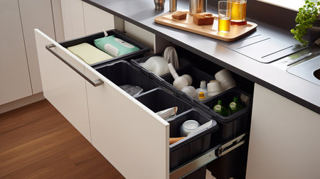 Compact Urban Kitchen: Space-Saving Solutions for Stylish Efficiencyの素材