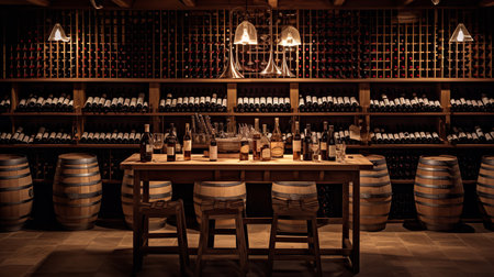 Wine Lover's Dream: Sophisticated Kitchen with Custom Wine Storageの素材