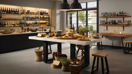Wine Lover's Dream: Sophisticated Kitchen with Custom Wine Storageの素材