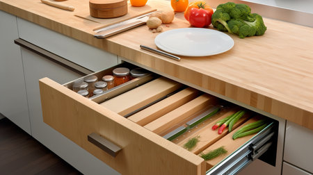 Compact Urban Kitchen: Space-Saving Solutions for Stylish Efficiencyの素材