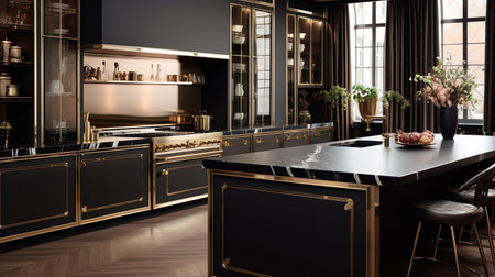 Glamor and Elegance: Kitchen Design with Luxurious Art Deco Elementsの素材