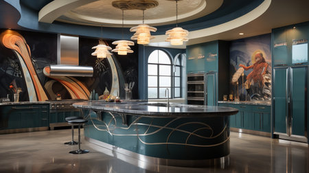 Glamor and Elegance: Kitchen Design with Luxurious Art Deco Elementsの素材