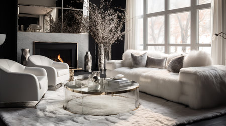 Decadent Glamour: Art Deco Inspired Living Room with Luxurious Touchesの素材