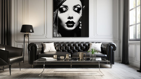 Decadent Glamour: Art Deco Inspired Living Room with Luxurious Touchesの素材